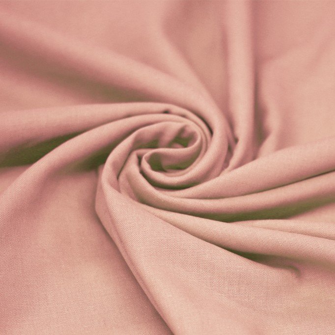 Lichtgewicht Linnen Viscose Slub Stof Nude Roze - (Modestoffen)