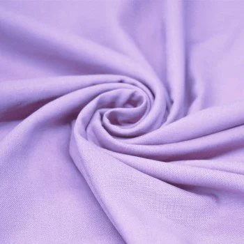 Tkanina Len z Wiskozą Pastelowyowy Liliowy