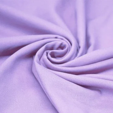 Letvægts Viskose Hør Slub Stof Pastel Lilla - (Fashion Stoffer)