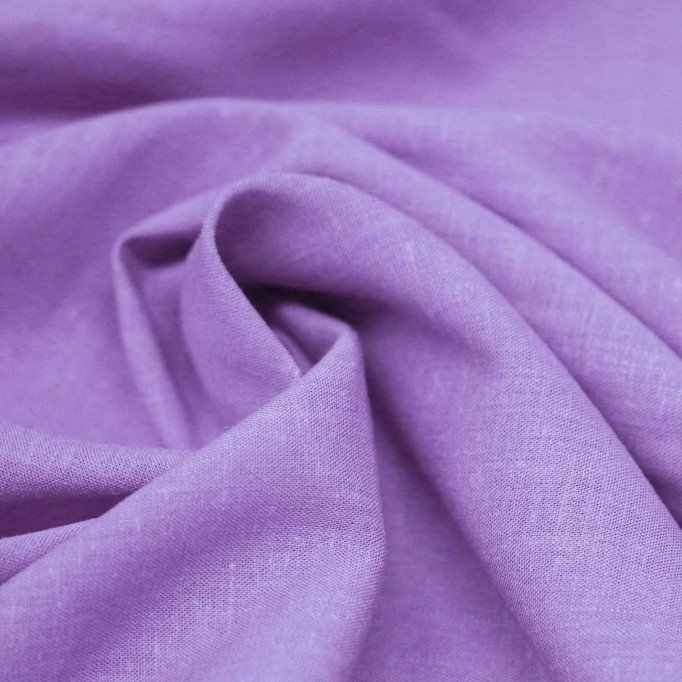 Tissu Lin Viscose Fil Flammé Lilas Pastel - (Tissus De Mode)