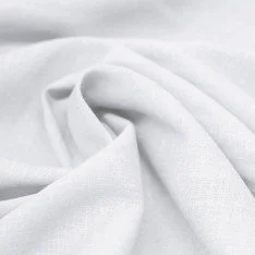 Tissu Lin Viscose Fil Flammé Blanc