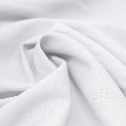Lightweight Linen Viscose Slub Fabric White