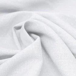 Tissu Lin Viscose Fil Flammé Blanc