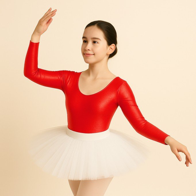 Lycra Stoff (Glänzendes) Rot - (Lycra Stoffe Glänzender)