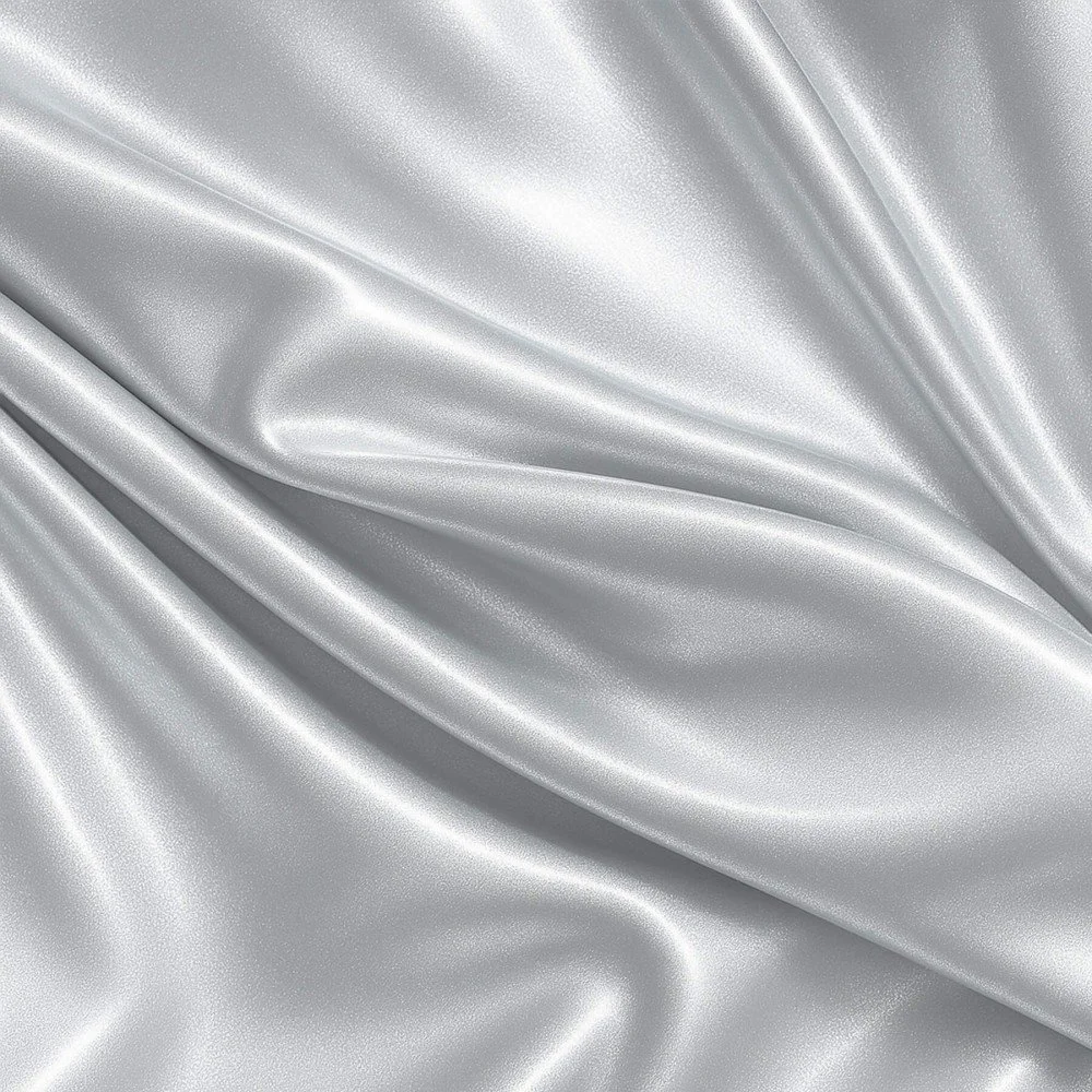 Lycra Stoff (Glänzendes) Silber Grau