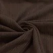 Tissu Jersey Pointoille (Rayures) Brun Chocolat - (Tissus Jersey)