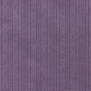 Pointelle Cotton Jersey Fabric (Stripes) Pastel Lilac - (Jersey Fabrics)