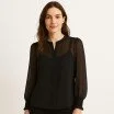 Chiffon Stof Zwart - (Chiffon Stoffen )