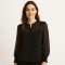 Chiffon Stof Zwart - (Chiffon Stoffen )