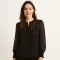 Tessuto Chiffon Nero  - (Tessuti Chiffon)
