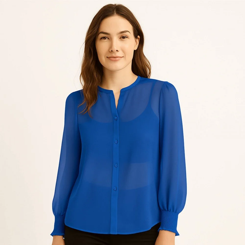 Chiffon Fabric Cobalt Chiffon Fabric Cobalt - (Chiffon Fabric)