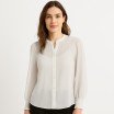 Chiffon Stof Ecru - (Chiffon Stoffen )