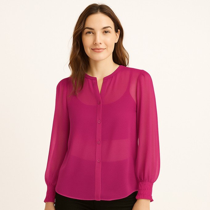 Chiffon Fabric Fuchsia - (Chiffon Fabric)