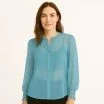 Chiffon Stoff Altgrün  - (Chiffon Stoffe)