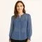 Tessuto Chiffon Jeans Scuro - (Tessuti Chiffon)