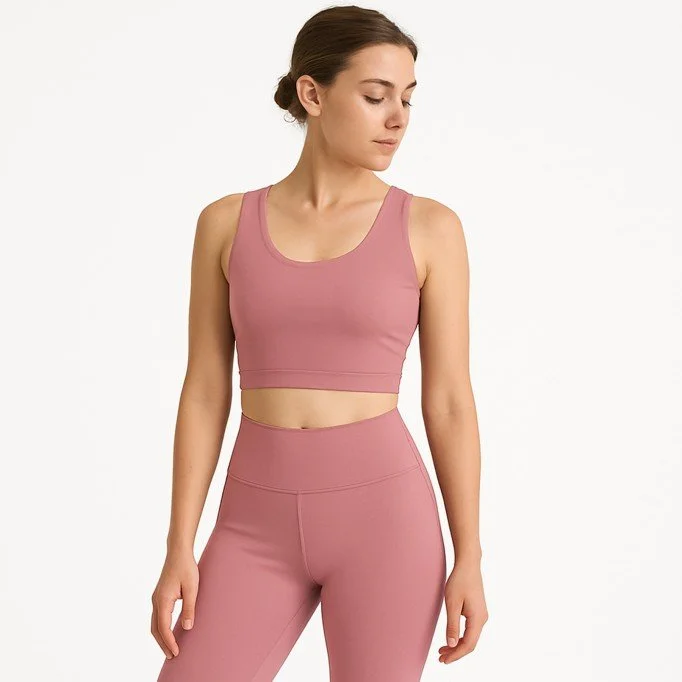 Lycra Stof (Mat) Gammel Pink - (Lycra Stof Matte)