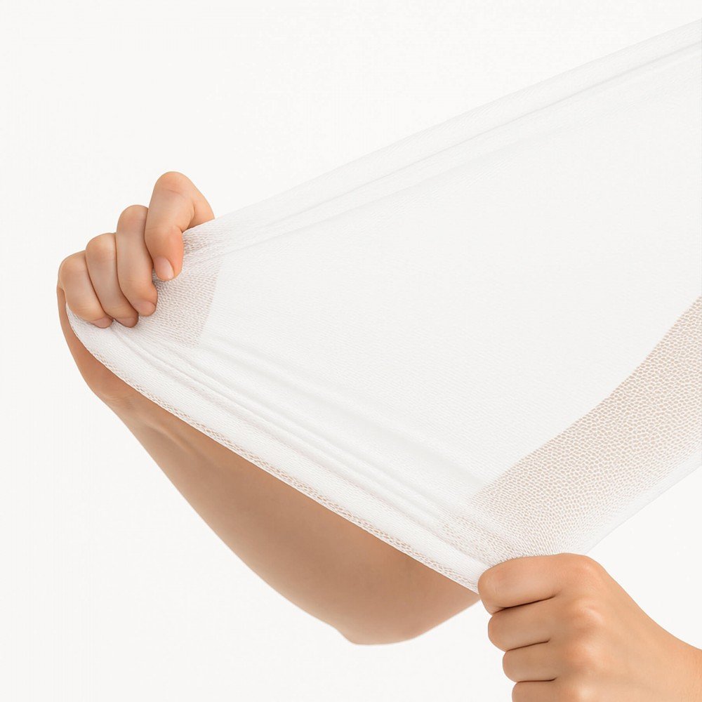 Tessuto Mesh Bielastico Bianco