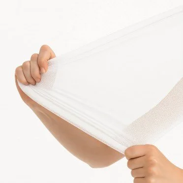 Tessuto Mesh Bielastico Bianco - (Mesh Tessuto a Rete Elastico)