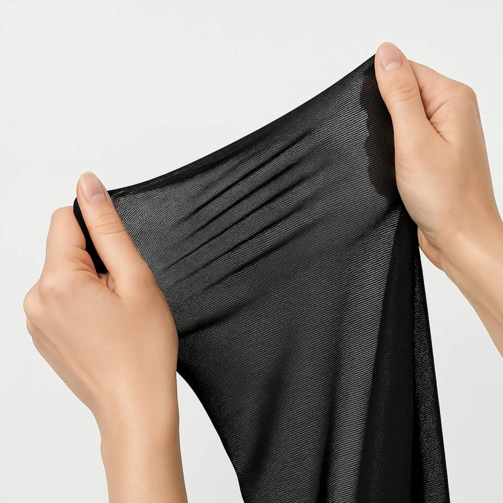 Mesh Fabric Stretch Black