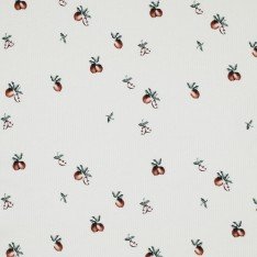 Rippstrick Jersey Stoff - Vintage Apfel Beige