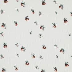 Rib Jersey Stof - Vintage Appel Beige