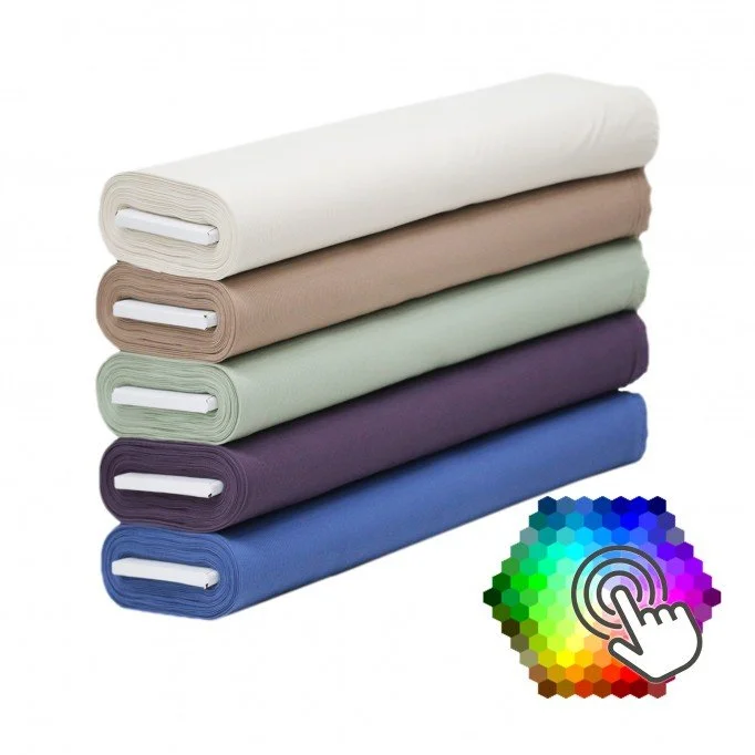 Rib Jersey Stof 5 Kleuren 12 Meter Pakket Rib Jersey Stof 5 Kleuren 12 Meter Pakket - (Jersey Stoffen)