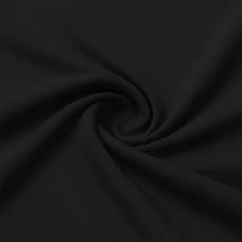Tissu Jersey Bambou Noir Tissu Jersey Bambou Noir