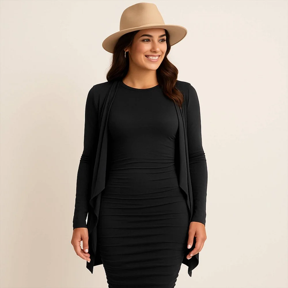 Bamboe Jersey Stof Zwart