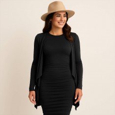 Bambus Jerseystoff Schwarz