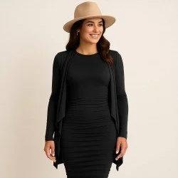 Tessuto Jersey Di Bambù Nero Tessuto Jersey Di Bambù Nero