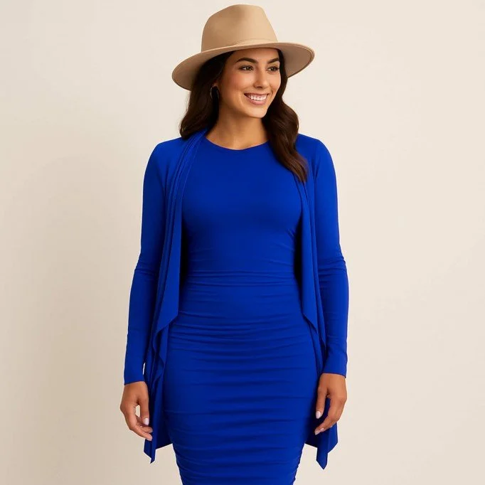 Tissu Jersey Bambou Cobalt Tissu Jersey Bambou Cobalt - (Tissus Jersey)