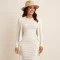 Bamboe Jersey Stof Ecru - (Bamboe Jersey Stoffen )