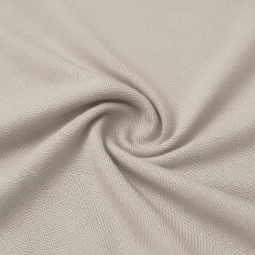 Bamboe Jersey Stof Licht Beige