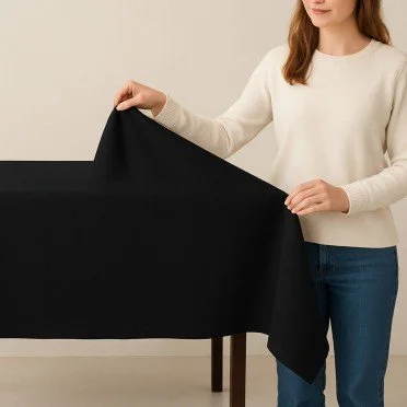 Burlington Fabric (Mini Matt) Black - (Burlington Fabrics)