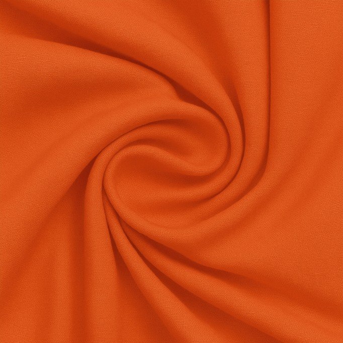 Burlington Fabric Orange Tkanina Stretch Panama 