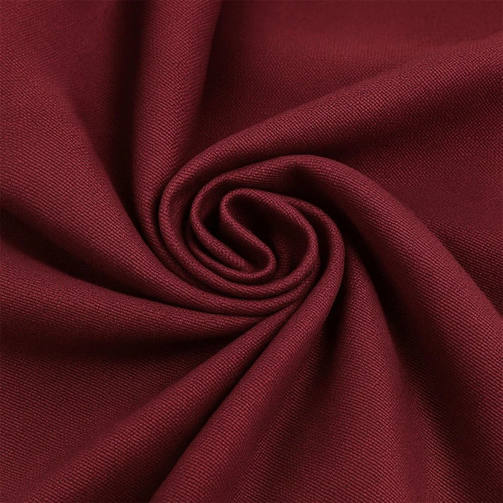 Tissu Canevas Bordeaux