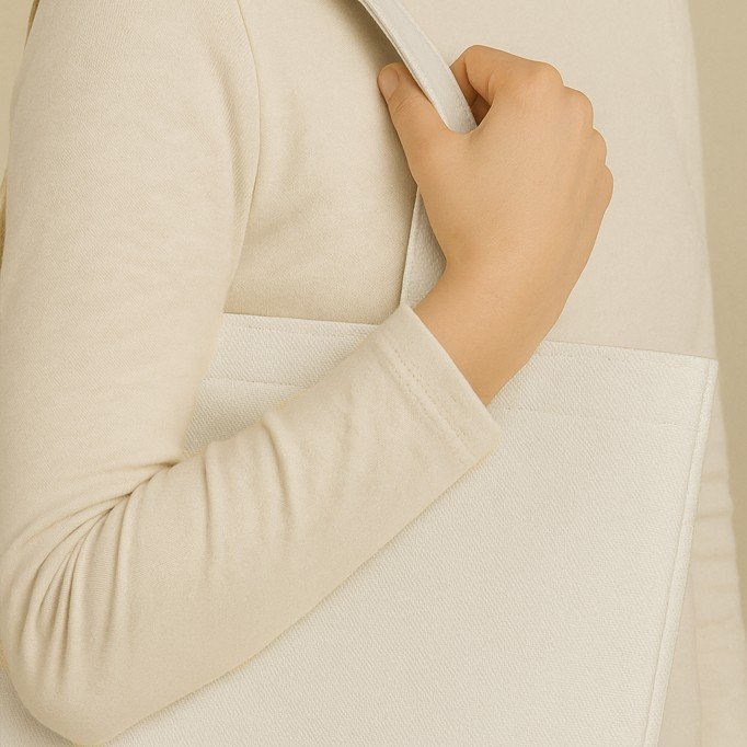 Tkanina Bawełniana Canvas Ecru Tkanina Kaletnicza Bawełniany