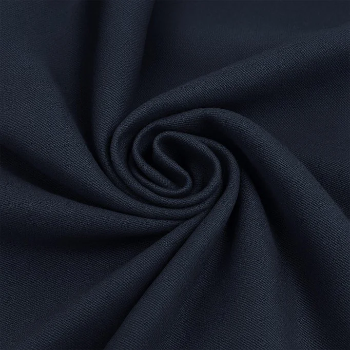 Lærredsstof Navy Blå - (Bomuldslærred Stof)