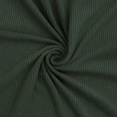 Corduroy Stretch Stof 6 Wales Leger Groen