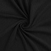 Corduroy Stretch Fabric 6 Wales Black - (Fashion Fabrics)