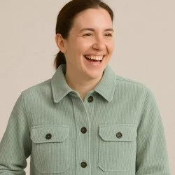 Corduroy Stretch Fabric 6 Wales Dusty Green