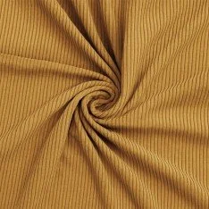 Corduroy Stretch Stof 6 Wales Mosterd