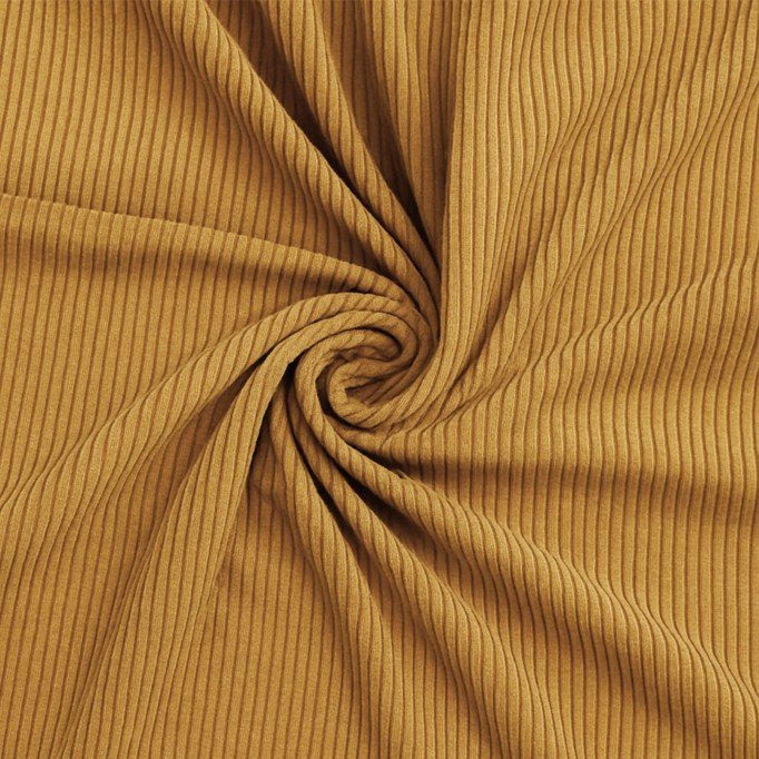 Corduroy Stretch Fabric 6 Wales Mustard - (Fashion Fabrics)