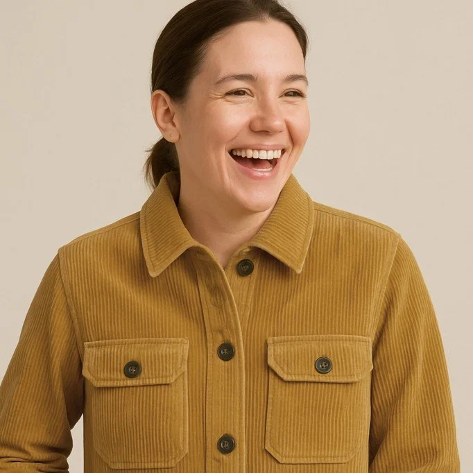 Corduroy Stretch Fabric 6 Wales Mustard - (Fashion Fabrics)