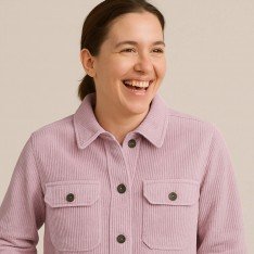 Corduroy Stretch Fabric 6 Wales Old Pink Corduroy Stretch Fabric 6 Wales Old Pink