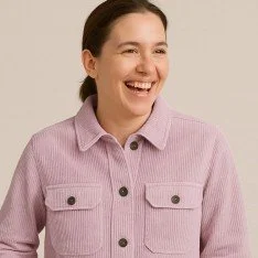 Tissu Velours Côtelé Stretch 6 Wales Vieux Rose