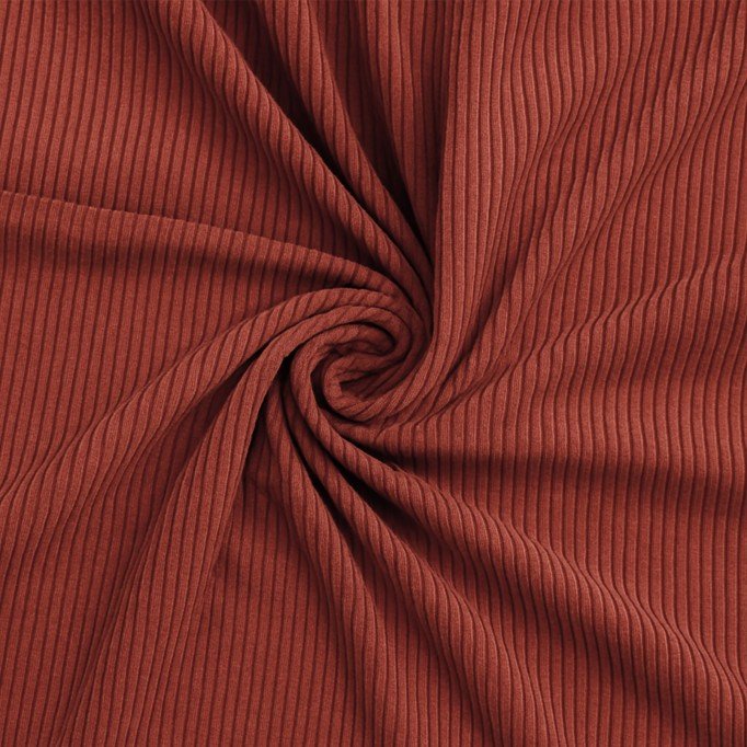 Breitcord Stoff Stretch 6 Wales Rost - (Modestoffe)