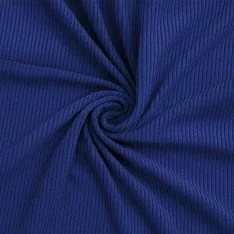 Corduroy Stretch Stof 6 Wales Kobalt