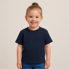 Katoenen Jersey Marine