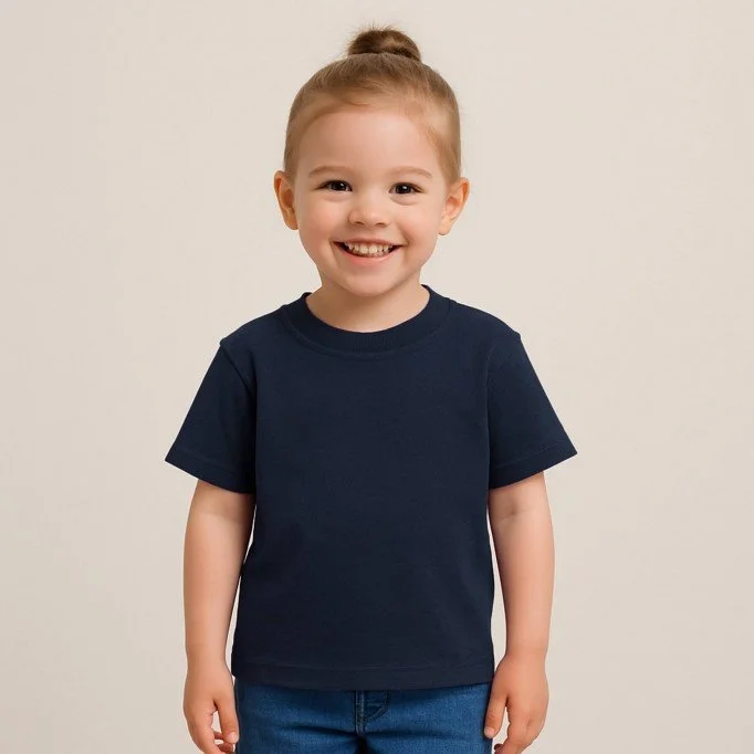 Katoenen Jersey Marine - (Katoenen Jersey Stoffen)